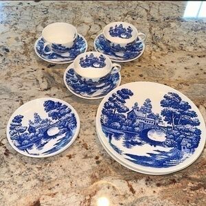 Lakeview Hand Painted China by NASCO (JAPAN) LOT